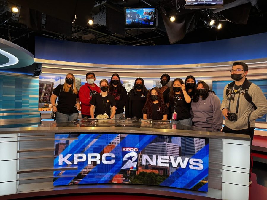Spartan Oracle Staff tour KPRC 2 News studios