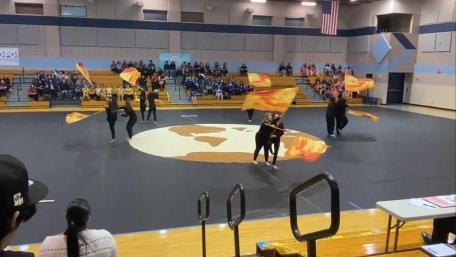 Porter Color Guard Competes at their first competition