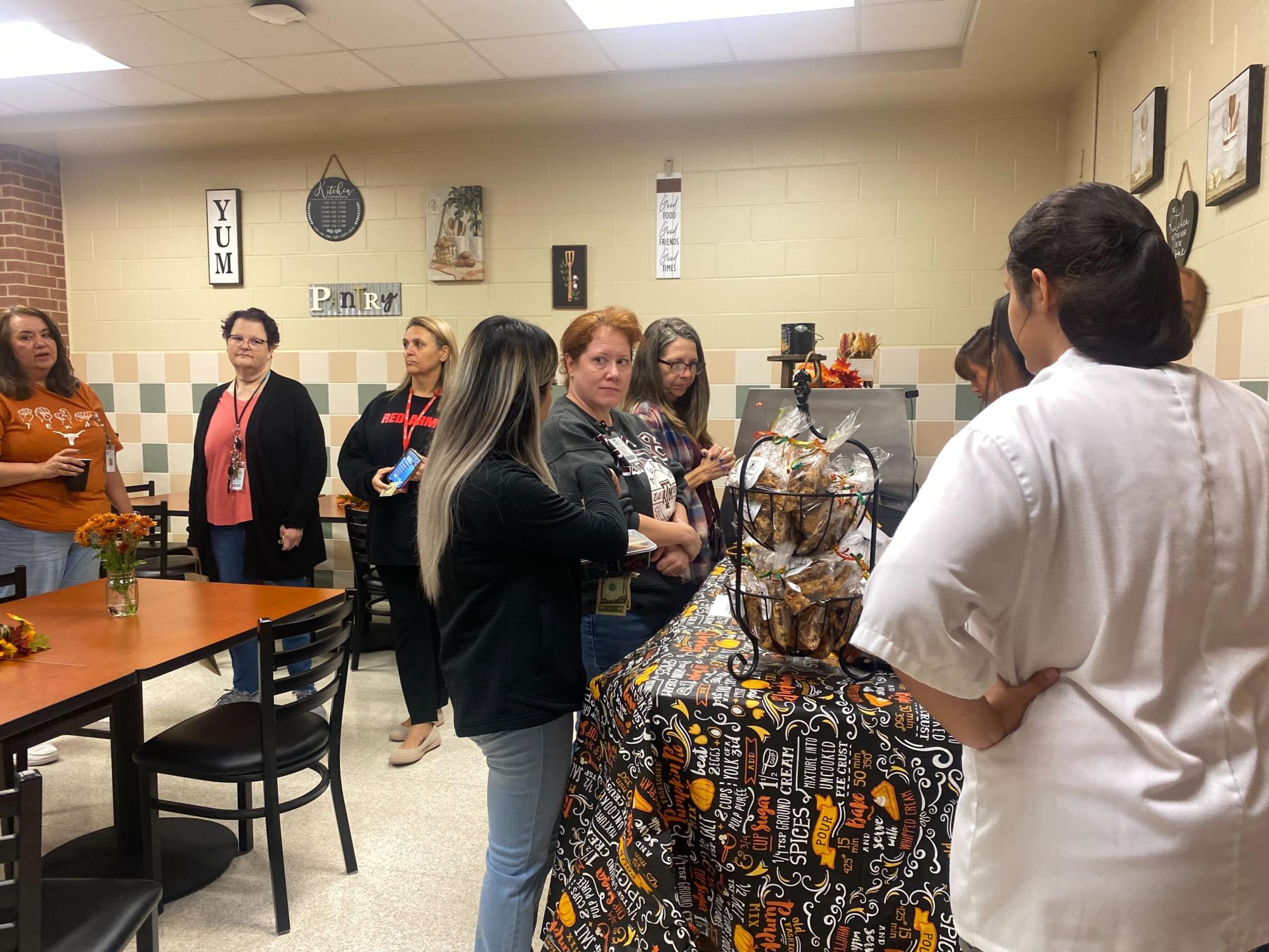 Practicum culinary students serve first café of the school year