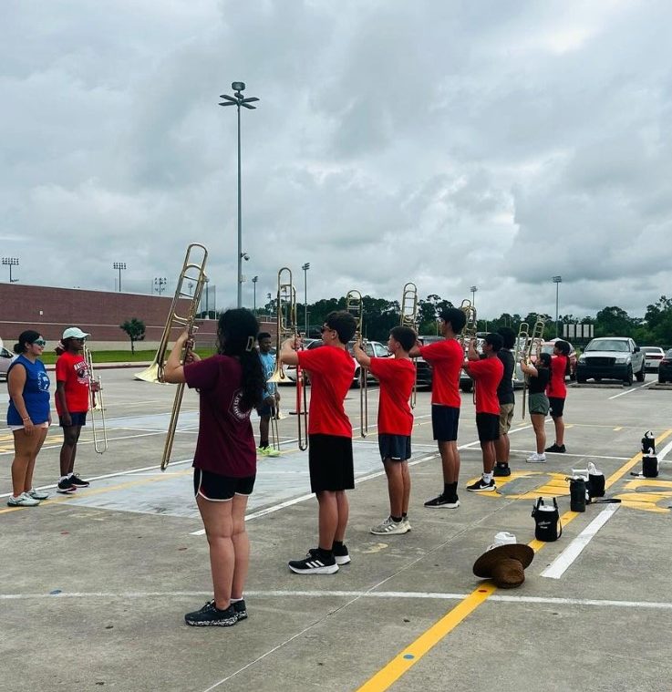 Band prepares for fall football, selects officers